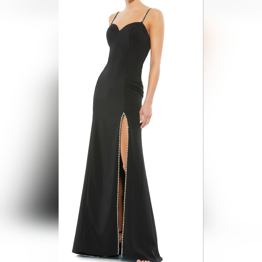 Mac Duggal Sweetheart Evening Gown With Rhinestone Accents